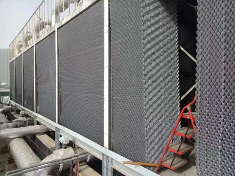 stock of cooling tower fill raw material